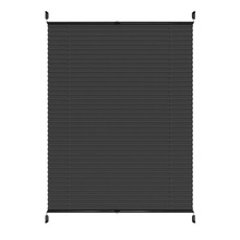 Plisségardin Touch Up & Down Svart 110 x 130 cm